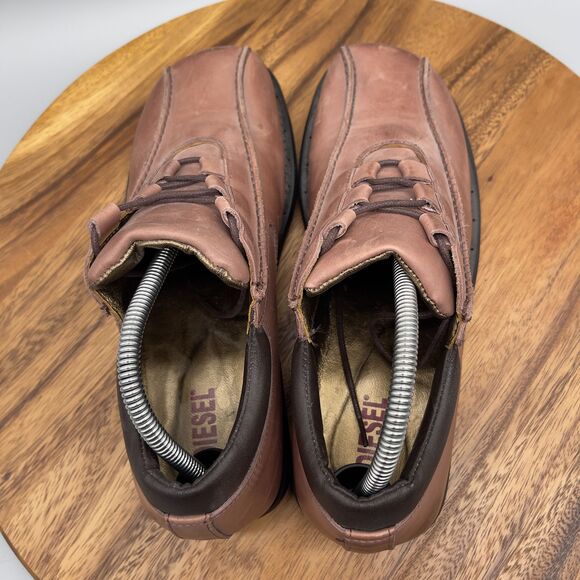 DIESEL Brown Leather Shoes Mens Size 9 Driving Walking Moccasin 4503227 main image 4